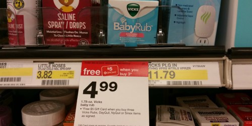 7 New Vicks Product Coupons = Vicks BabyRub Only $1.82 Each at Target (When You Buy 3)