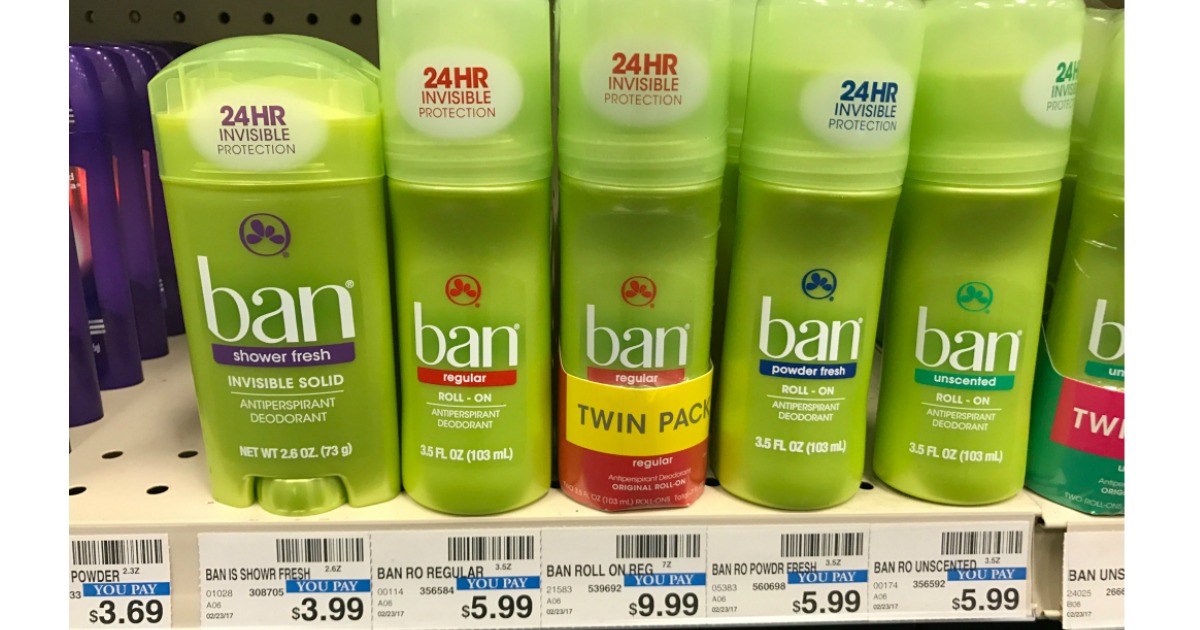CVS Shoppers! Score FREE Ban Deodorant