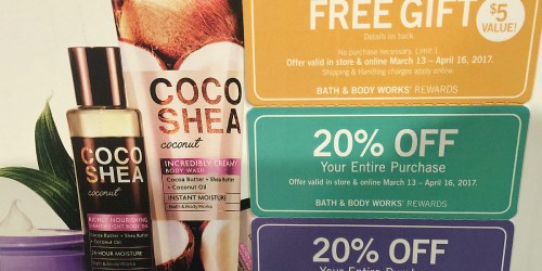 Bath & Body Works: Possible Free Fun Size Signature Body Lotion or Shower Gel (Check Mailbox)