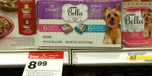 Target: Purina Bella Wet Dog Food Trays As Low As 17¢ Each After Gift Card Offer + More