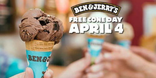 Ben & Jerry’s: FREE Ice Cream Cone On April 4th (12-8 PM)