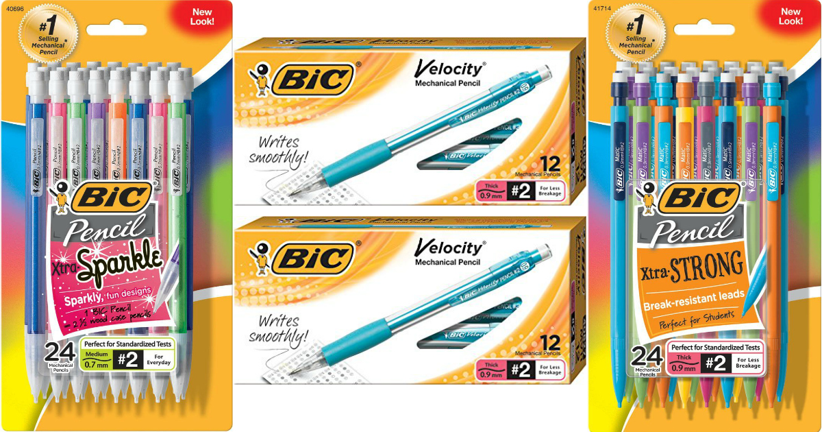 Amazon BIC Xtra Sparkle 24Pack Mechanical Pencils Just 3.06 Shipped