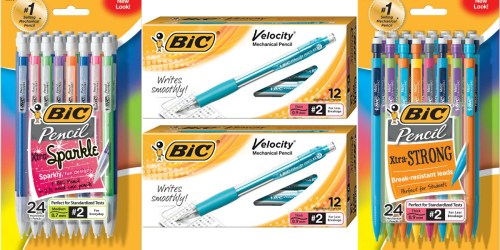 Amazon: BIC Xtra Sparkle 24-Pack Mechanical Pencils Just $3.06 Shipped + More