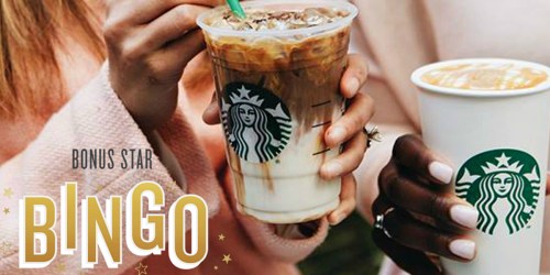 Starbucks Rewards Members: Play Bonus Star Bingo & Earn Up to 300 Bonus Stars w/ Purchase