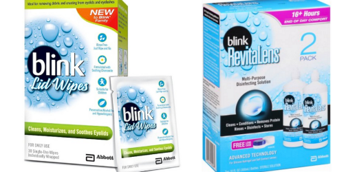 NEW Blink Wipes, Eye Drops & Contact Solution Coupons = Twin Packs Only $5.49 Each At Target