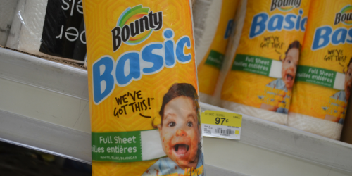 Walmart: Bounty Basic Paper Towels Only 72¢ Per Roll