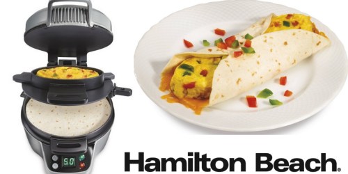 Amazon: Hamilton Beach Breakfast Burrito Maker Under $17 (Regularly $39.99)