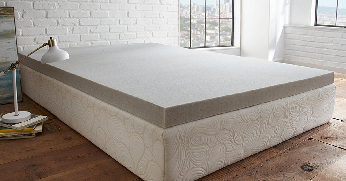 purasleep carbon comfort gel memory foam mattress topper