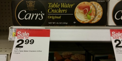 New $1/1 Carr’s Crackers Coupon = Only $1.99 at Target (Regularly $3.69)