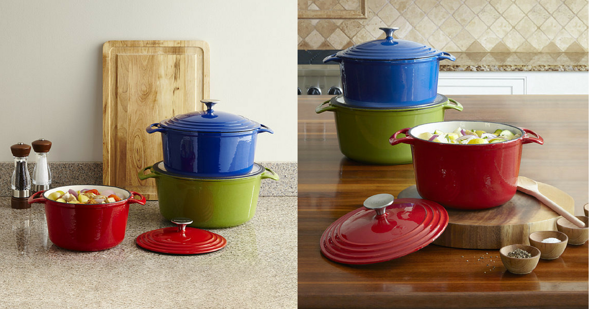 JCPenney Cooks 3½qt. Enameled Cast Iron Dutch Oven ONLY 19.99