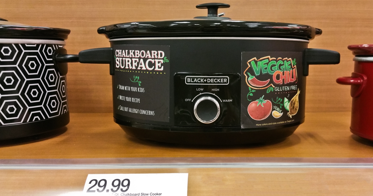 Target Black Decker Chalkboard Surface 7 Quart Slow Cooker ONLY