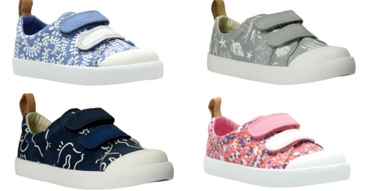 clarks toddler canvas shoes