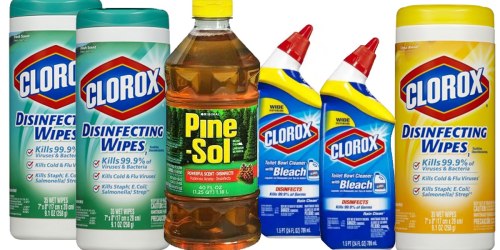 New Clorox & Pine-Sol Cleaning Coupons = Clorox Wipes Canisters Just $1.66 At Walgreens