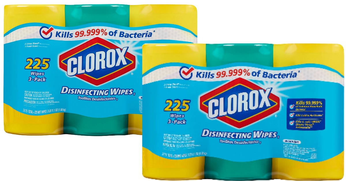 Target Clorox Disinfecting Wipes 3Count Value Packs Only 6.74 (When