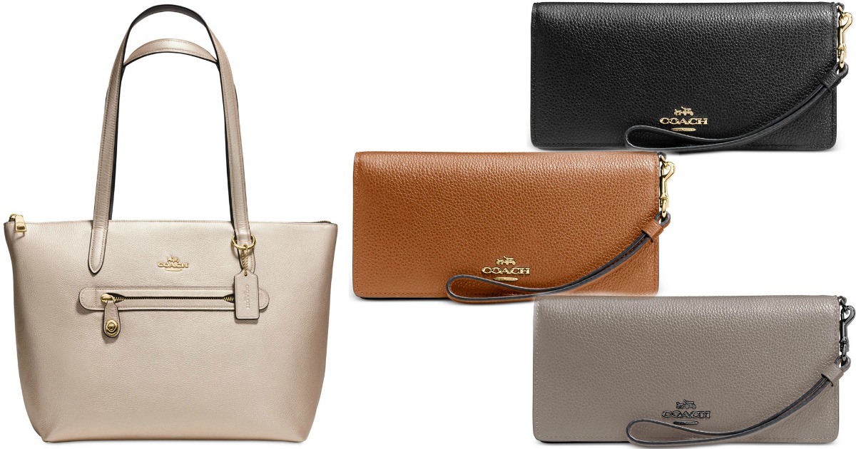 Macy&#39;s: 30% Off Designer Handbags = Coach Leather Wallet ...