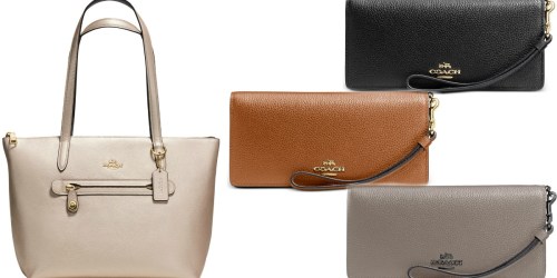 Macy’s: 30% Off Designer Handbags = Coach Leather Wallet Only $52.50 (Reg. $150) + More