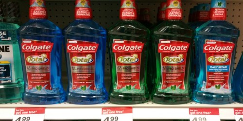 2 High Value Colgate Coupons = Total Mouthwash Bottles Only $1.99 at Target and CVS