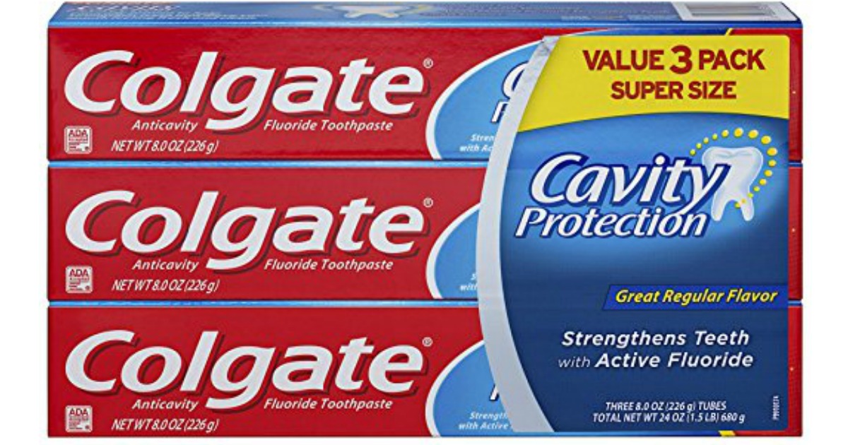 Amazon Prime Colgate Cavity Protection Toothpaste 3pk Only 3.22
