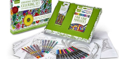 Amazon: Crayola Adult Coloring Book & Marker Art Activity Set Only $7.91 – Ships w/ $25 Order