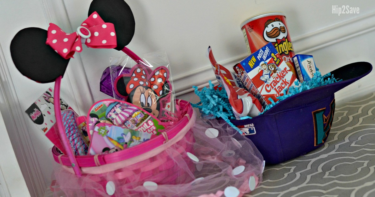 Minnie Mouse and hat Easter basket ideas
