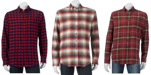 Kohl’s Cardholders: Men’s Croft & Barrow Flannel Shirts Only $5 Shipped (Regularly $36) + More