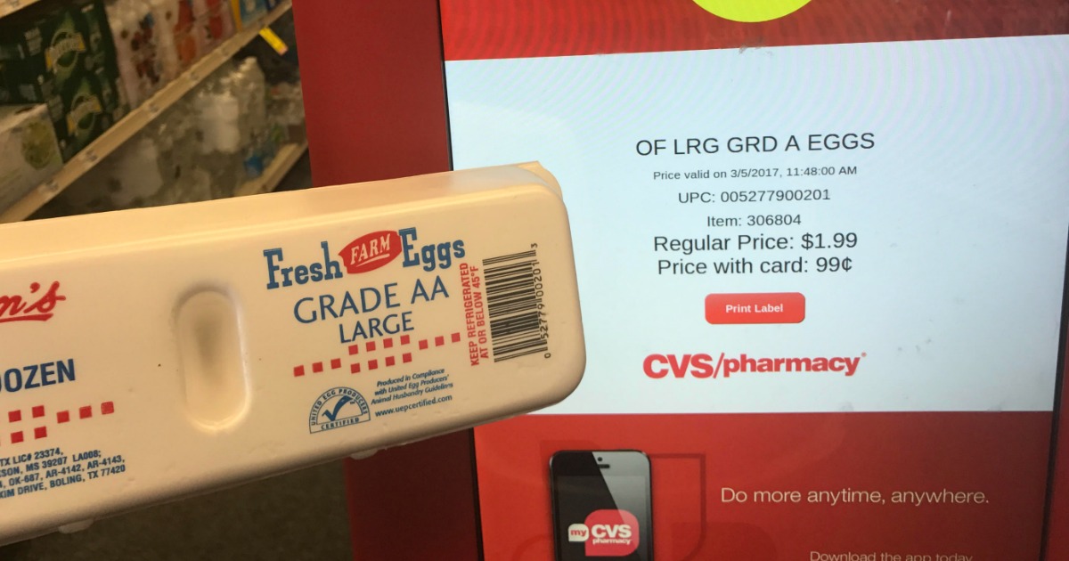 One Dozen Eggs Only 74¢ at CVS & Walgreens (Today Only)
