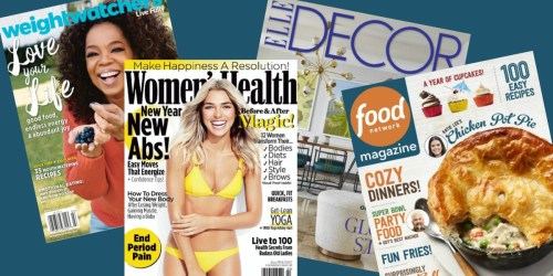 Magazine Subscriptions As Low As $4.44 Per Year (Weight Watchers, Elle Decor & More)