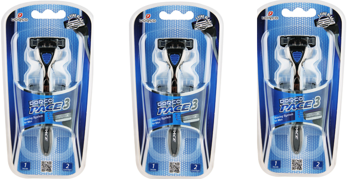 Dorco Pace 3 Razor System Just 2.49 Shipped (Includes Razor Handle & 2