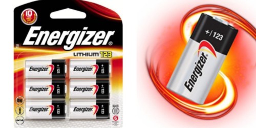 Amazon: Energizer 123 Lithium Batteries 6-Pack Only $4.02 Shipped (Regularly $17.92)
