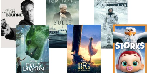 FandangoNOW: Movie Rentals Only $3.14 Each (Jason Bourne, Sully, Storks & More)