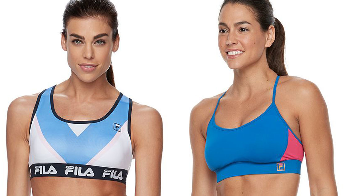 Kohls fila 2024 sports bra