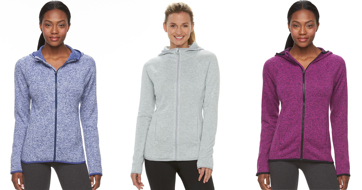 Kohl's Cardholders: Women's Fleece Full-Zip Hoodies Only $5.60 Shipped