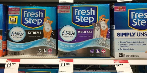 Print Over $8 in NEW Fresh Step Cat Litter Coupons = 25lb Clumping Cat Litter Just $7.99 at Target