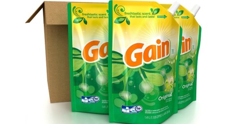 Amazon Prime: 3 Gain Original Laundry Detergent 48 Ounce Pouches Only $11.49 Shipped