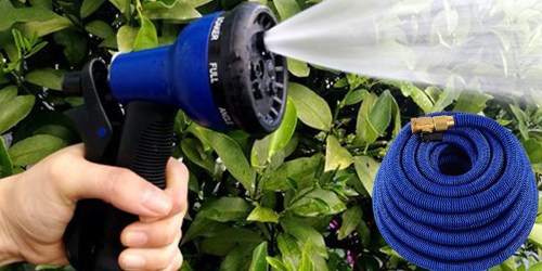 Amazon: Expandable 50 Foot Garden Hose AND 8-Pattern Spray Nozzle ONLY $21.89