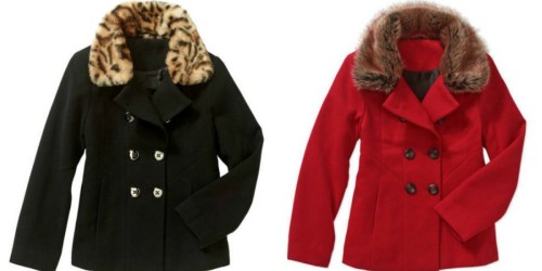 Walmart.com: Girls’ Wool Peacoat Only $7 (Regularly $28) + More Clearance Coats