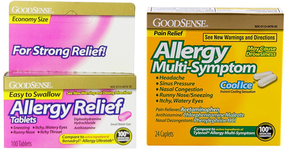 Amazon Extra 25 Off GoodSense Medicines = Allergy Relief 100 Ct