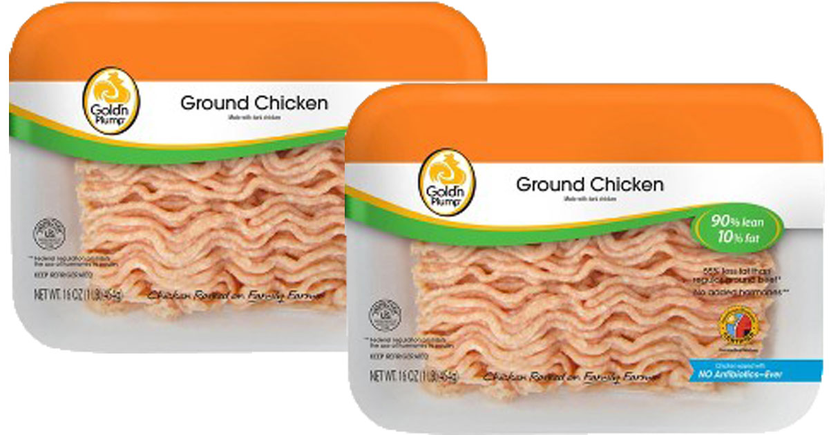Target Gold'n Plump Ground Chicken Just 1.99