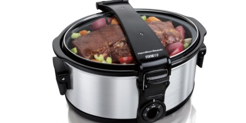 Amazon: Hamilton Beach Stay-or-Go 6-Quart Slow Cooker Only $24.99 (Regularly $62.99)