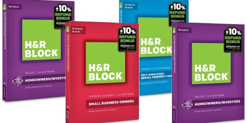 Amazon: EXTRA $10 Off Select H&R Block 2016 Tax Software = Packages as Low as $9.95