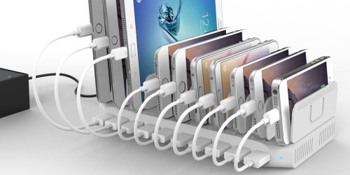 Amazon: 10-Port USB Charging Station Only $32 (Reg. $60+) – Charge 10 Devices at Once