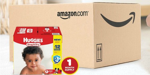 Amazon Family: Extra $3 Off Huggies Diapers = Diapers Just 10.5¢ Each Shipped