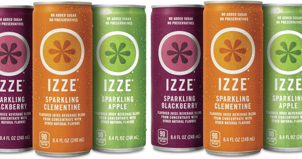 Amazon Izze Sparkling Juice 3 Flavor 24ct Variety Pack Only 10.99 (Just 46¢ Per Can)