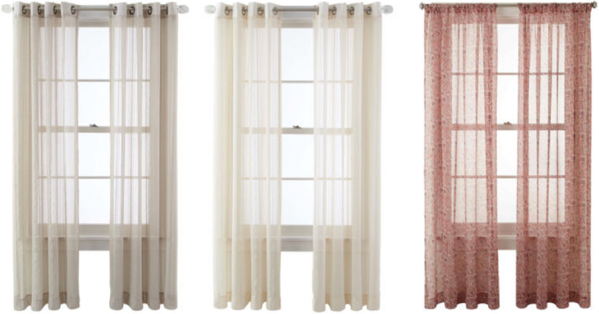 JCPenney Sheer Window Panels As Low As 5.58 (Regularly 70 & Up)
