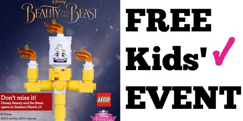 ToysRUs Beauty & The Beast Launch Party: Build a FREE Disney Lumiere Character on March 25th