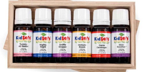 S-I-X Plant Therapy KidSafe Essential Oils AND Wooden Gift Box ONLY $39.95 Shipped