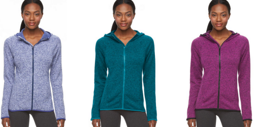 Kohl’s Cardholders: Women’s Tek Gear Fleece Full-Zip Hoodies Only $5.04 Shipped (Regularly $40)