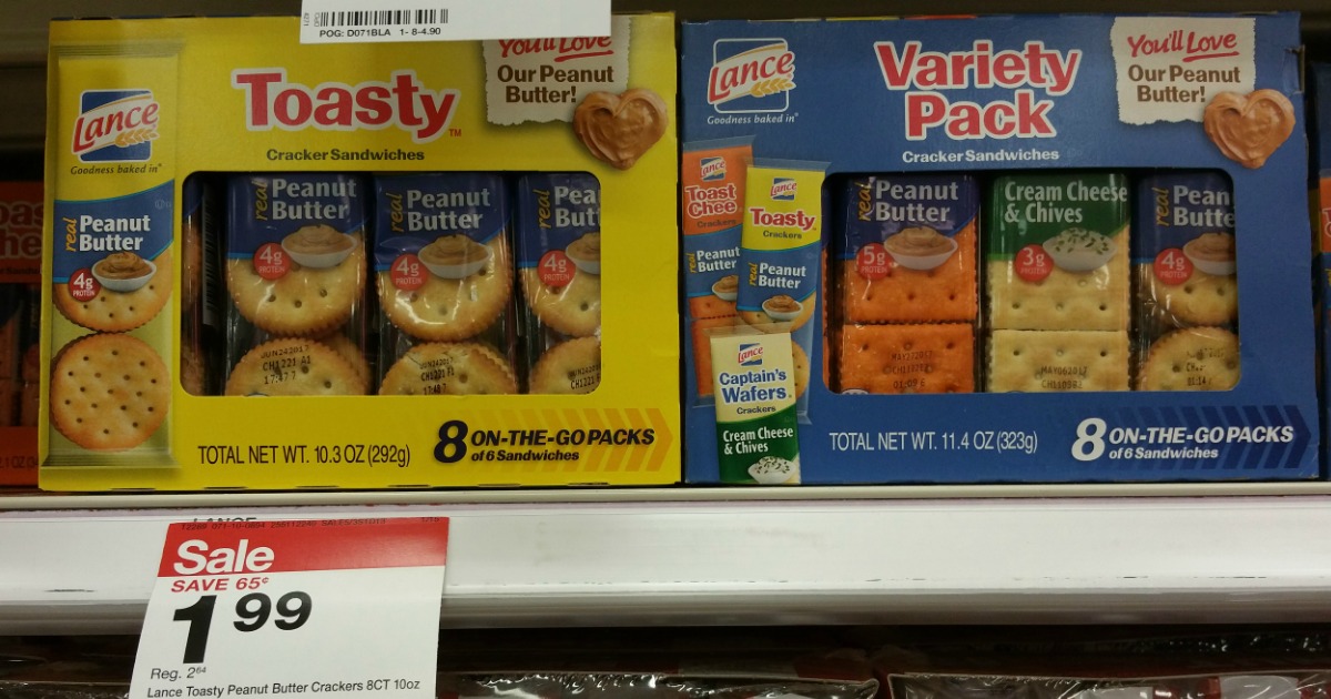 Target Shoppers! Score Lance Cracker Sandwiches 8-Count Packages for ...