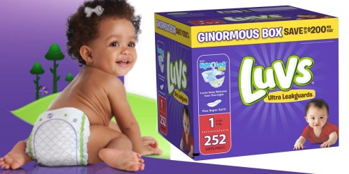 Amazon Family: Luvs Size 1 Diapers 252-Count Box Only $21.02 Shipped (Just 8¢ Per Diaper)