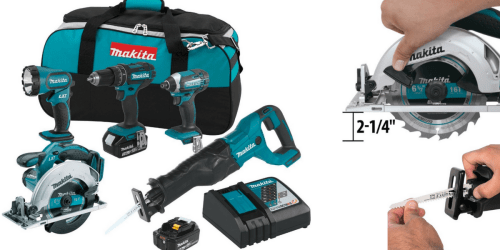 Makita Cordless Combo Pack Only $273.83 Shipped (Reg. $379) – Includes Drill Drivers, Saws & More!